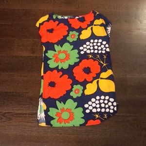 Blue flowery dress